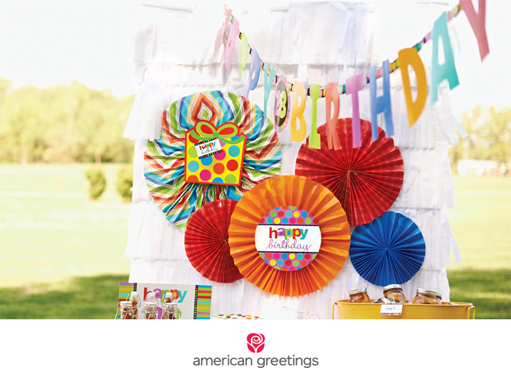 DIY tissue paper dropback for party