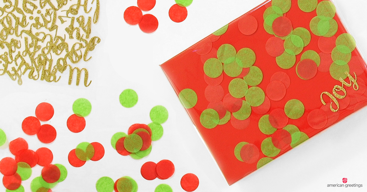 Snowflake Confetti  Hanukkah Gift Wrap Idea (Long Version) 