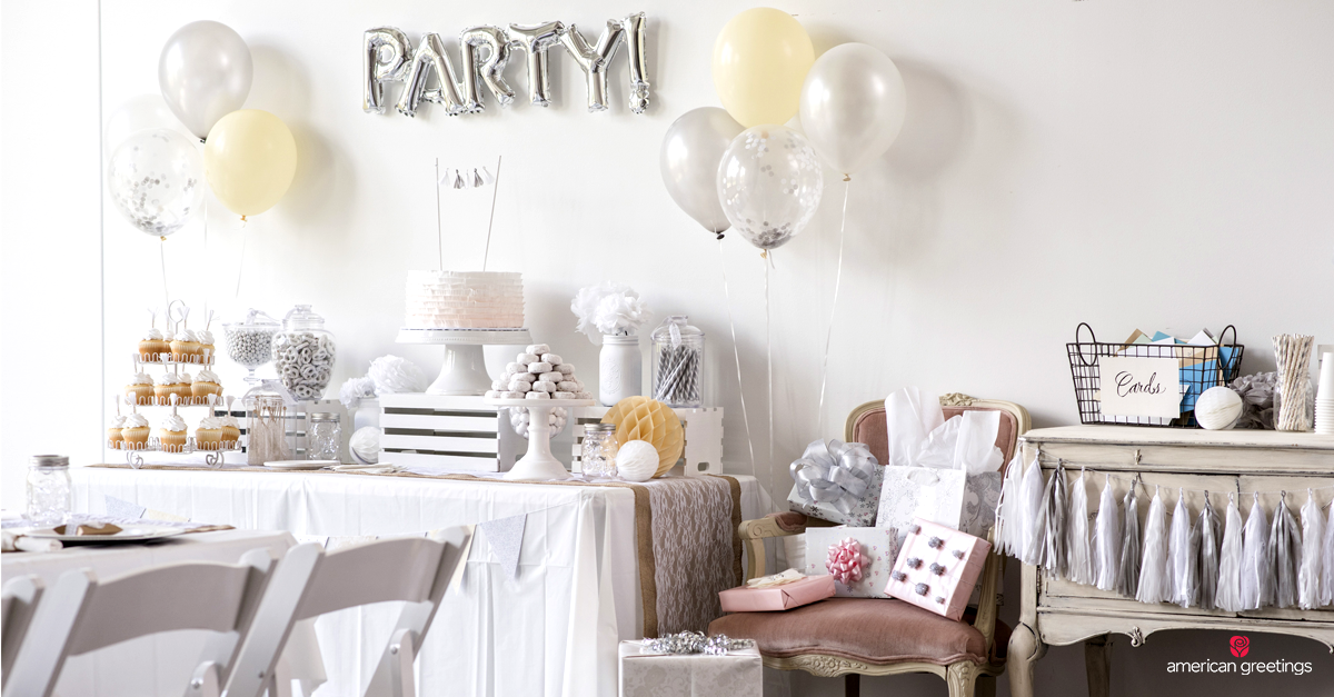 White Birthday Party Ideas - American Greetings