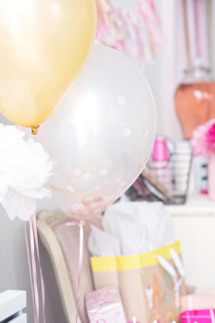 Pink and Gold Balloons Tissue Paper 12 Sheets