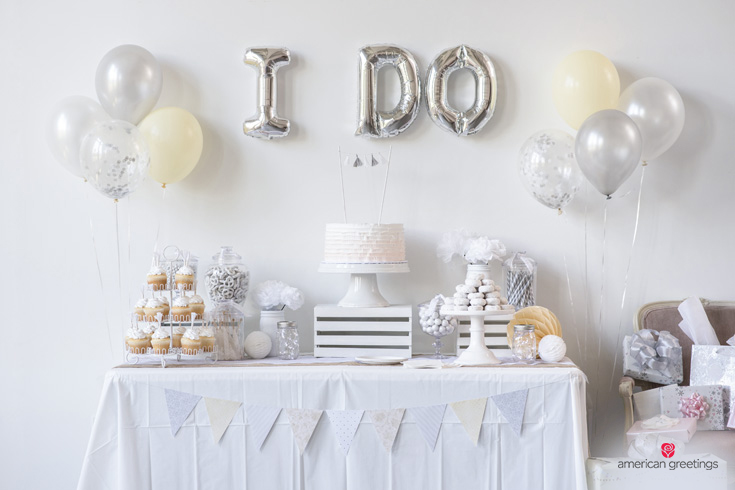 Bridal Shower Decorations White Themed Bridal Shower Party Ideas American Greetings