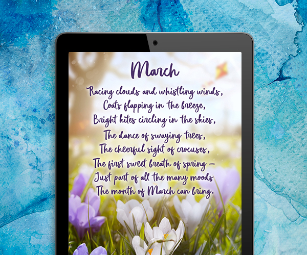 March Poem Celebrate Today