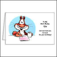 Treat You to Lunch Greeting Card - Happy Birthday Printable Card ...
